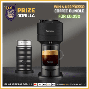 PRIZE GORILLA COMPETITION WEBSITE BELFAST WIN A NESPRESSO COFFEE MACHINE BUNDLE 2024 2025