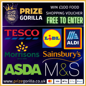 Prize Gorilla - Win A FREE £100 Food shopping voucher