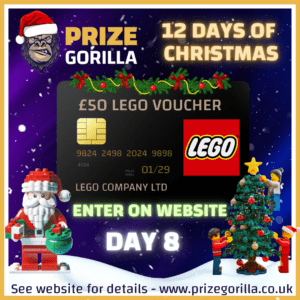Prize Gorilla - win a £50 Lego voucher