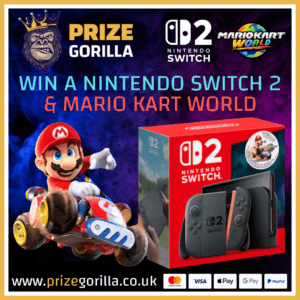Prize Gorilla win a Nintendo Switch 2 best odds competition website Belfast Northern Ireland UK 2025
