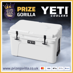Prize Gorilla win a YETI Cool box best odds competition website Belfast Northern Ireland UK 2025