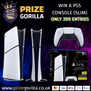 Prize Gorilla competition website Belfast Northern Ireland 2025 PS5 SLIM
