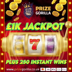 Prize Gorilla £1000 best Cash competition raffle Northern Ireland UK 2025