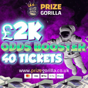 PRIZE GORILLA ODDS BOOSTER BEST PRIZE COMPETITION WEBSITE BELFAST UK IRELAND 2025 INSTANT WIN