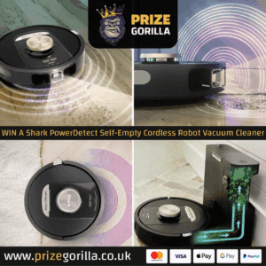 Win a WIN A Shark PowerDetect Self-Empty Cordless Robot Vacuum Cleaner Prize Gorilla
