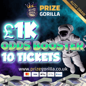 PRIZE GORILLA ODDS BOOSTER BEST PRIZE COMPETITION WEBSITE BELFAST UK IRELAND 2025 INSTANT WIN 2026