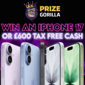 Prize Gorilla Win an iPhone 17 Northern Ireland UK Tech competitions 2025 2026
